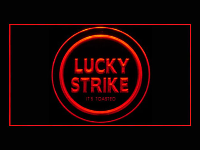 Lucky Strike Cigarette Bar Neon Light Sign